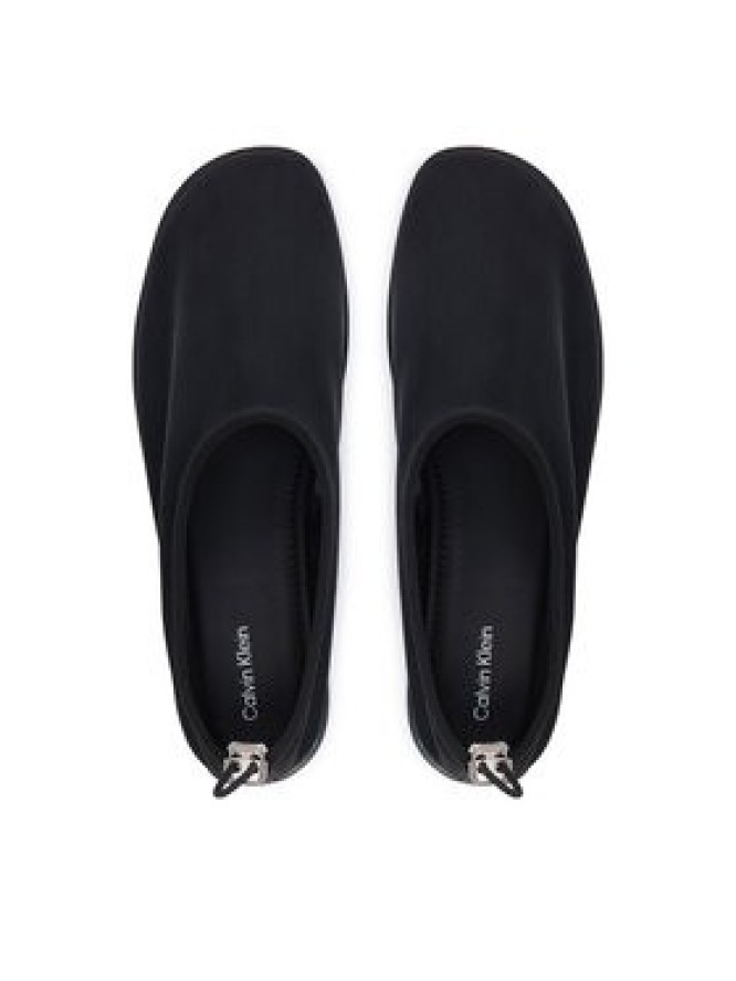 Calvin Klein Baleriny Stretch Ballerina Shoe Spac Mesh HW0HW03041 Czarny