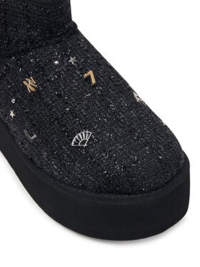 KARL LAGERFELD Śniegowce Thermo Charms & Studs KL48524B Czarny