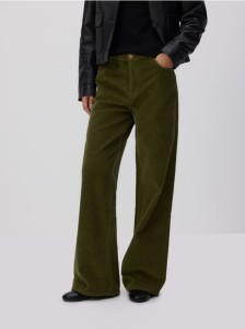 Sztruksowe spodnie - zielony