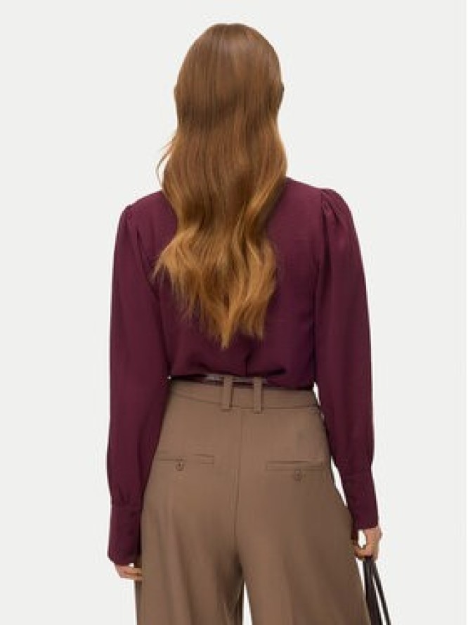 Vero Moda Bluzka Esme 10338288 Bordowy Regular Fit