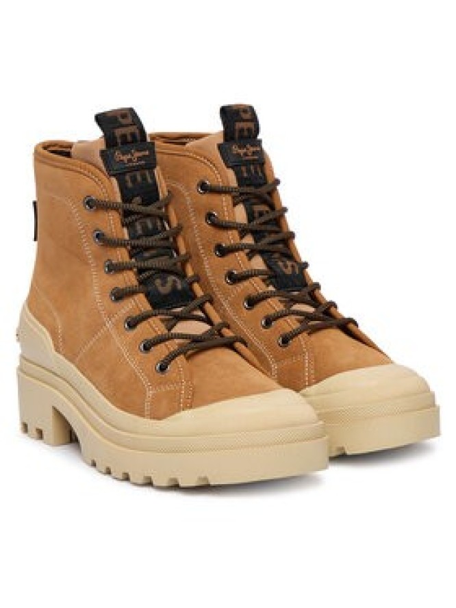 Pepe Jeans Trapery Hale Basic W PLS500006 Brązowy