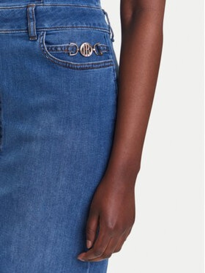 Fracomina Sukienka jeansowa FP25SD4001D46402 Niebieski Slim Fit