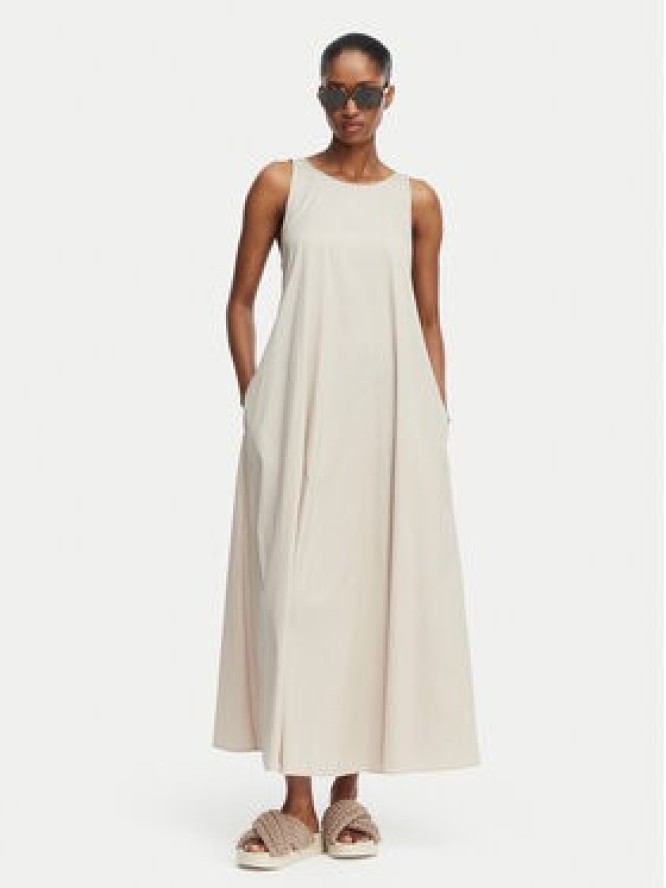 Max Mara Beachwear Sukienka letnia 2616221039650 Beżowy Regular Fit