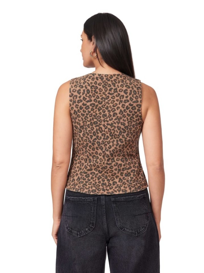 Scotch & Soda Kamizelka w kolorze karmelowo-czarnym rozmiar: L