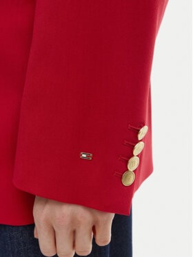 Tommy Hilfiger Marynarka WW0WW50784 Czerwony Relaxed Fit