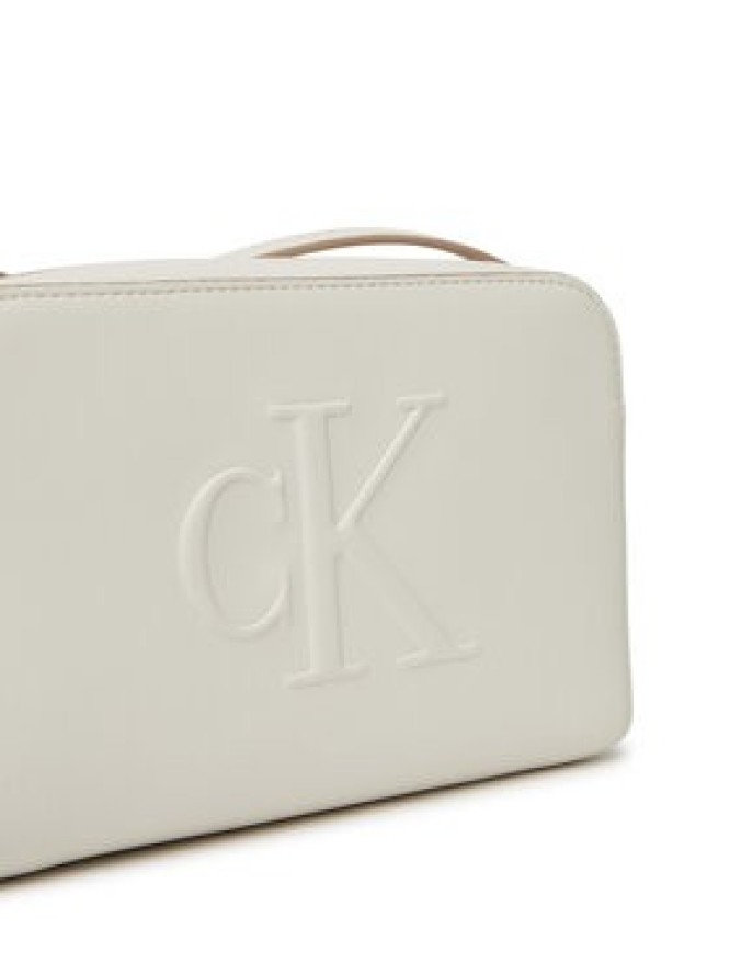 Calvin Klein Jeans Torebka Sculpted Ew Camera Bag LV04K3036G Biały