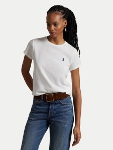 Polo Ralph Lauren T-Shirt 211898698005 Biały Regular Fit
