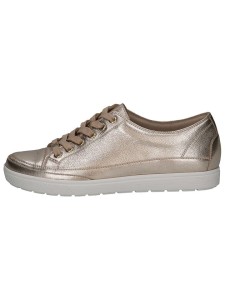Caprice Skórzane sneakersy w kolorze złotym rozmiar: 40