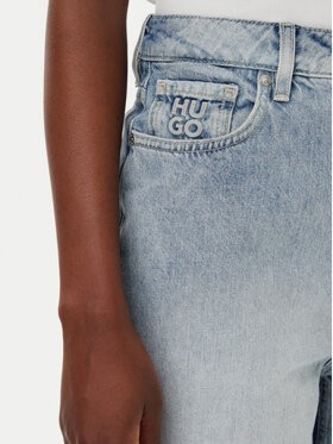 HUGO Szorty jeansowe Gelita 50538863 Niebieski Relaxed Fit