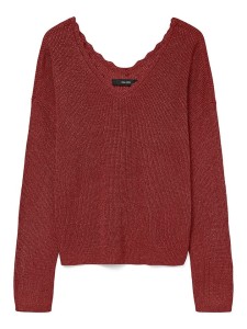 Vero Moda Sweter w kolorze bordowym rozmiar: XS