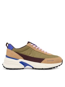Calvin Klein Sneakersy Hike Runner Mg Nylon Mix YW0YW02075 Zielony