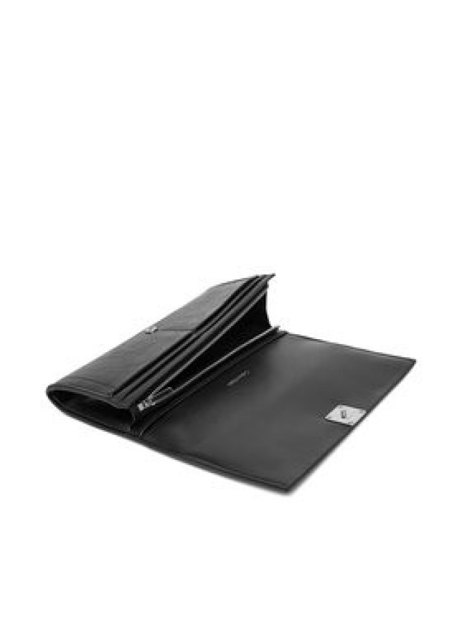 Calvin Klein Portfel Emblem Hw Long Bifold LV04F1316G Czarny