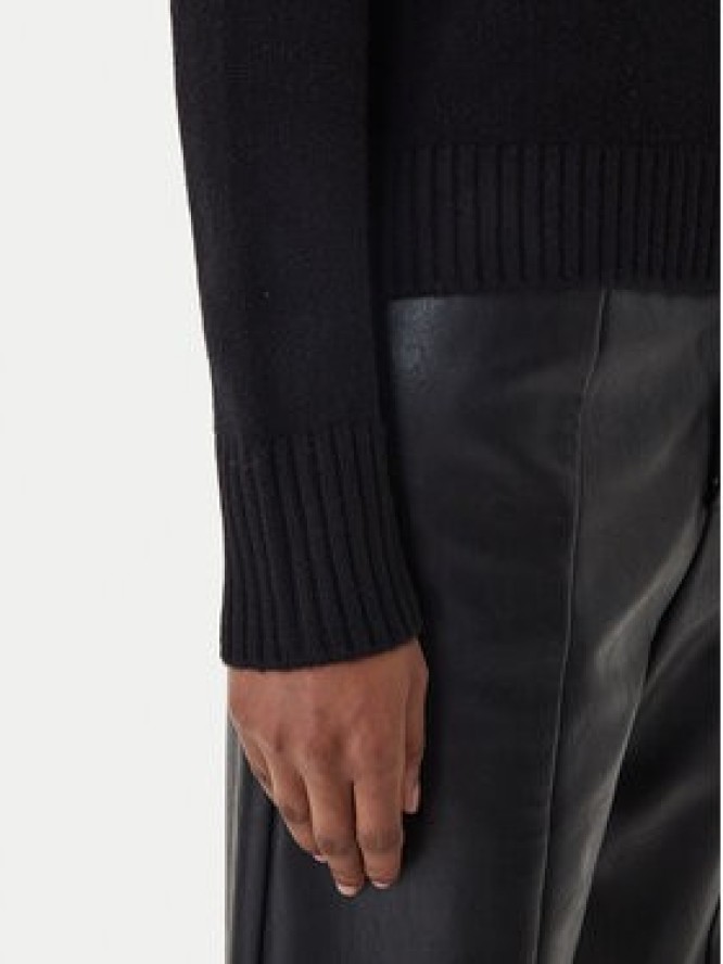 ICONA Sweter RI5KT005 Czarny Regular Fit