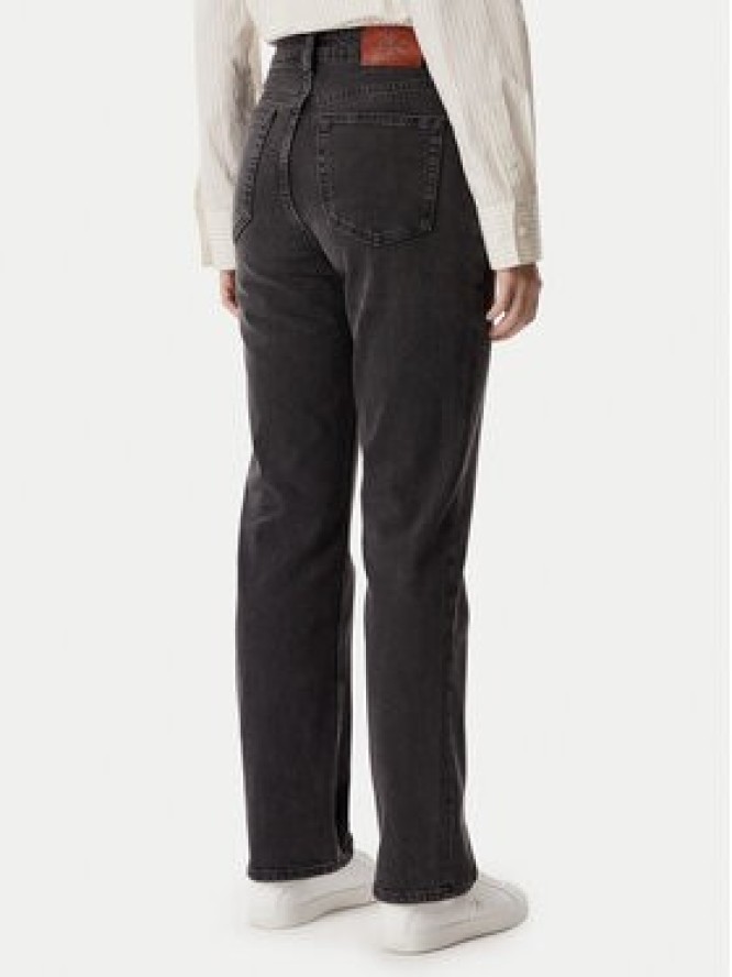 Calvin Klein Jeans Jeansy LV047F708G Czarny Straight Fit