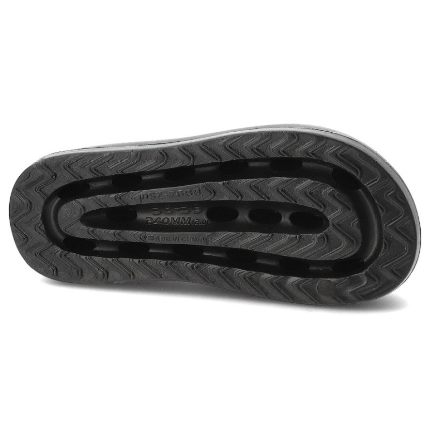 Czarne Klapki Filippo Modne Obuwie Damskie Na Platformie