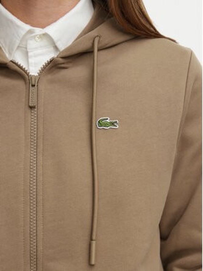 Lacoste Bluza SF5256 Brązowy jasny Regular Fit