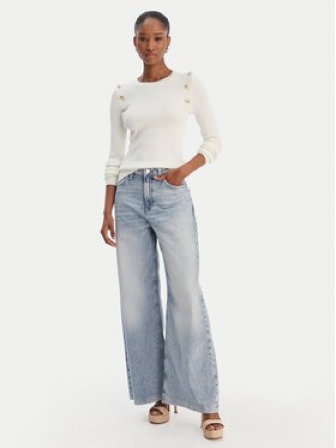 Guess Sweter W6RR58 Z2YK2 Écru Regular Fit