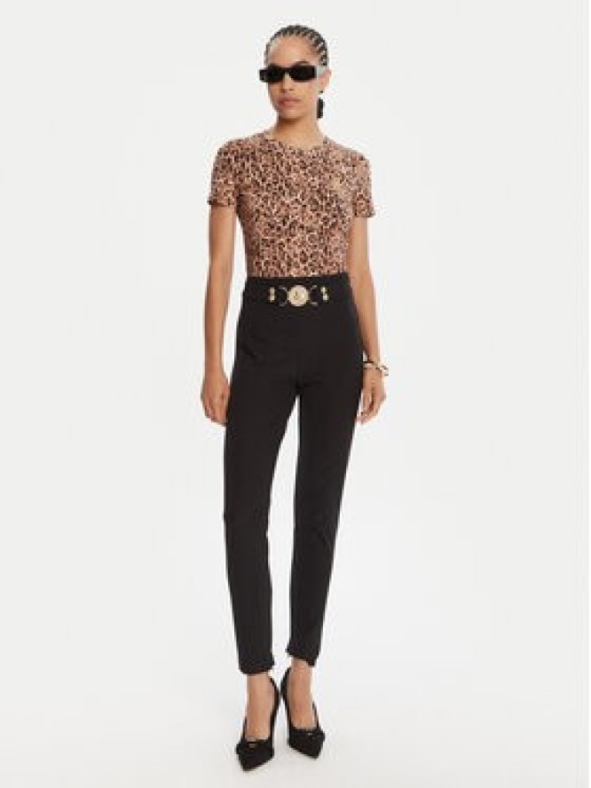 Just Cavalli T-Shirt 79PAHE07 CJ112 Brązowy Slim Fit