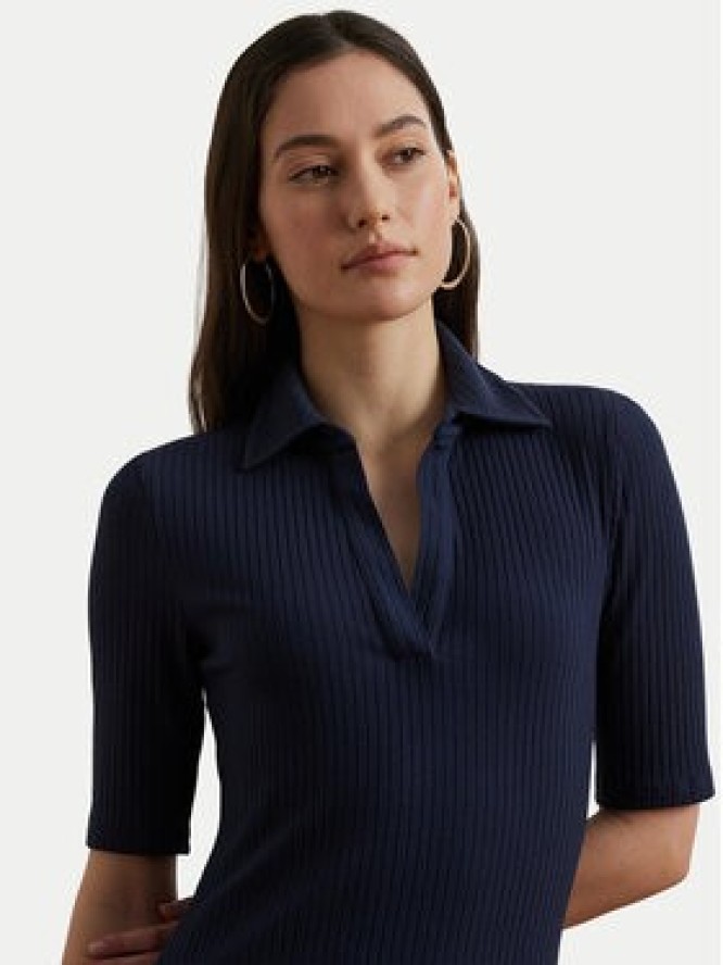 LAUREN RALPH LAUREN Sukienka dzianinowa 200973609001 Granatowy Slim Fit