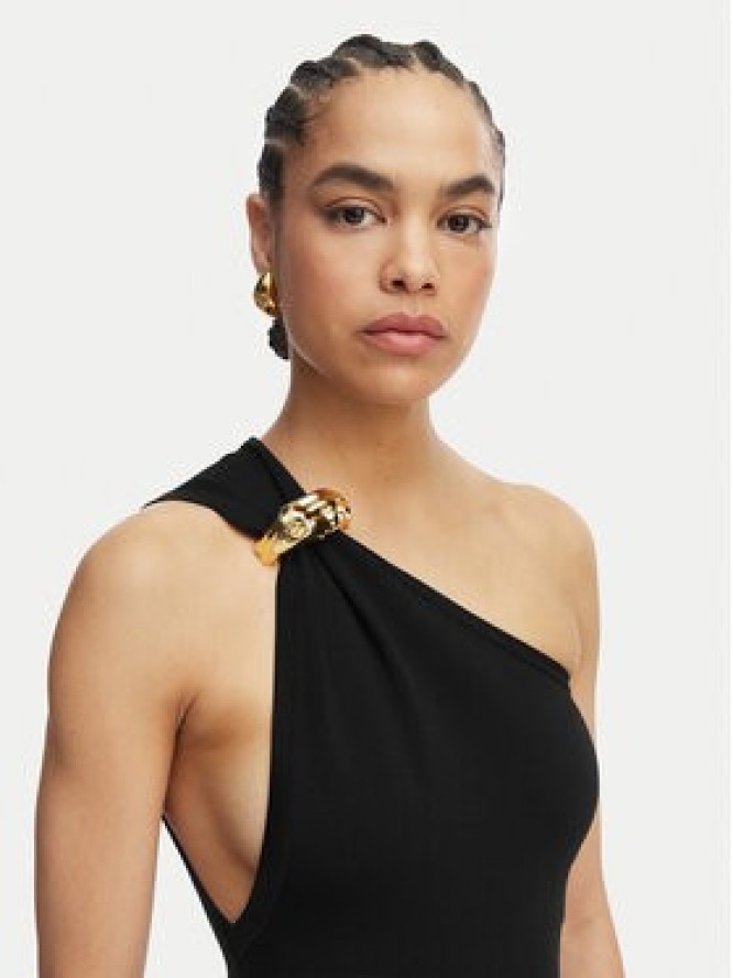 Elisabetta Franchi Sukienka wieczorowa AM-43B-62E2-V600 Czarny Slim Fit