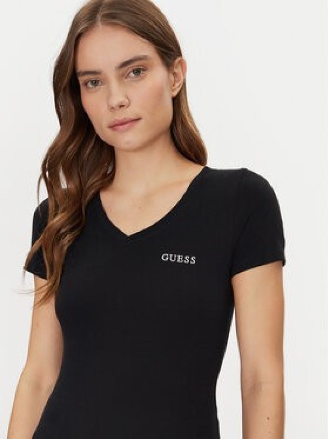 Guess T-Shirt O5RI02 KBBU1 Czarny Regular Fit