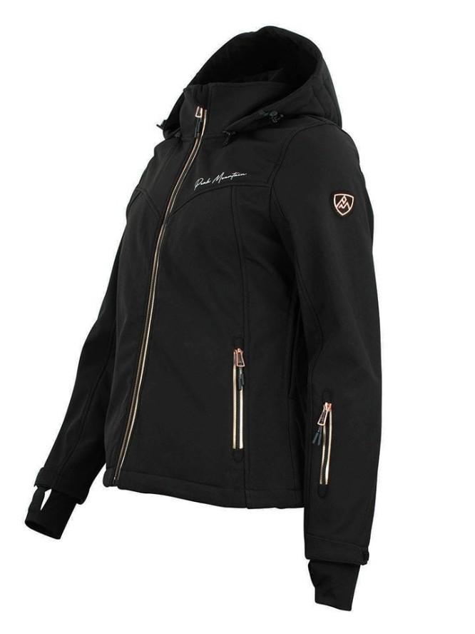 Peak Mountain Kurtka softshellowa "Amaleo" w kolorze czarnym rozmiar: M