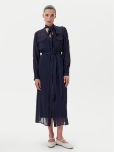 TWINSET Sukienka koszulowa 251TP2260 Granatowy Loose Fit
