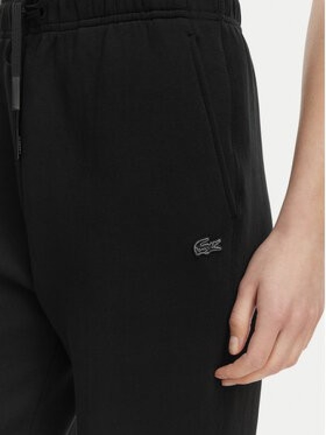 Lacoste Spodnie dresowe XF0047 Czarny Regular Fit