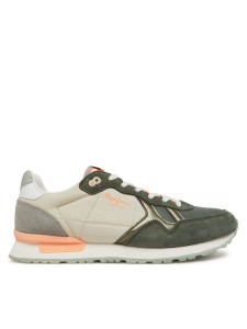 Pepe Jeans Sneakersy Brit Camp W PLS40038 Zielony