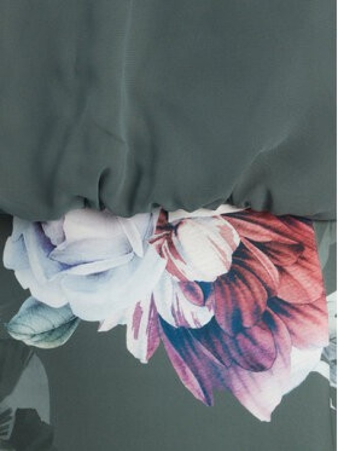 Swing Sukienka koktajlowa 5AE28900 Zielony Slim Fit