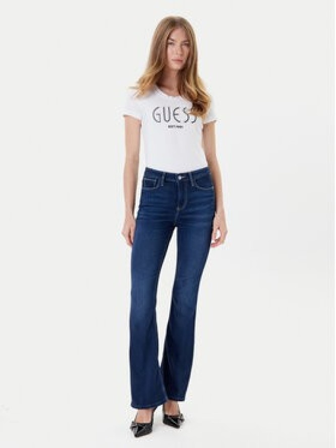 Guess Jeansy W5YA0L D0782 Niebieski Flare Fit