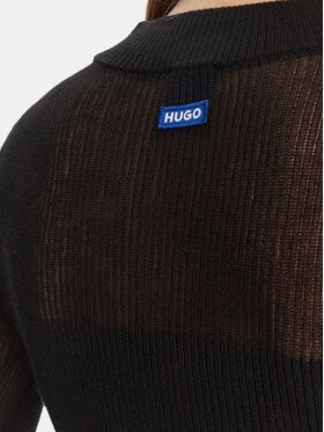 HUGO Sweter Slumy_B 50543045 Czarny Slim Fit