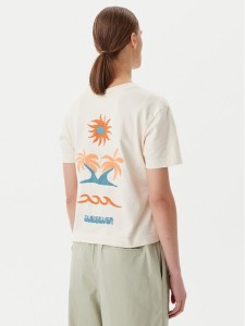 Quiksilver T-Shirt EQWZT03181 Beżowy Relaxed Fit