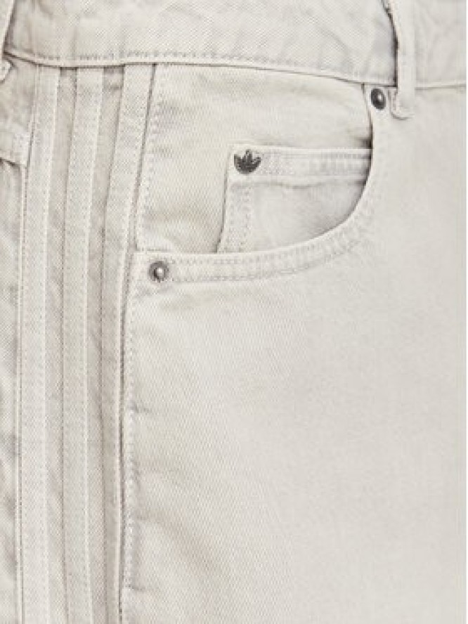 adidas Jeansy KQ6475 Szary jasny Barrel Fit