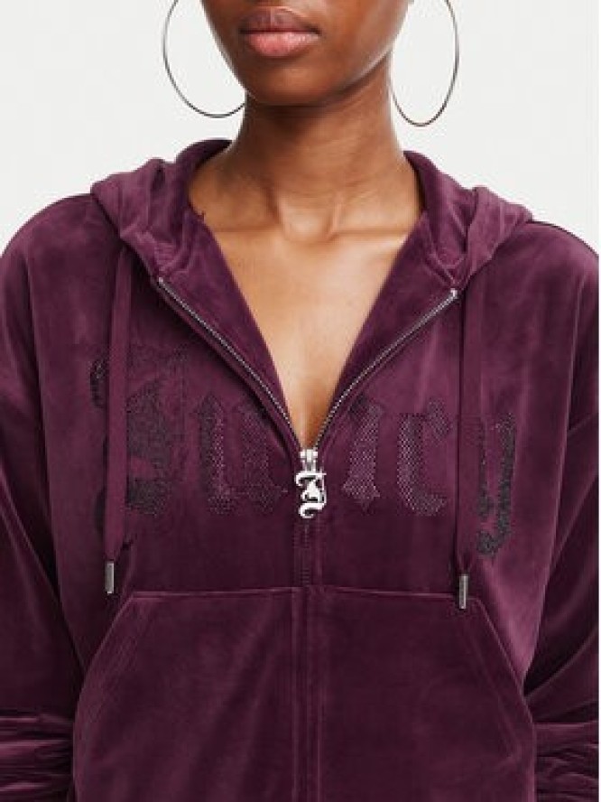 Juicy Couture Bluza Old Gothic JCWAS226333 Bordowy Slim Fit