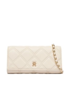 Tommy Hilfiger Torebka Th Feminine Wallet On Chain AW0AW18795 Kremowy