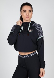 Zion Cropped Bluza z kapturem - Czarny