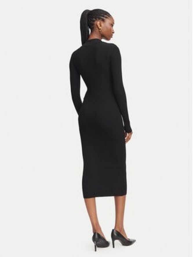 Elisabetta Franchi Sukienka dzianinowa AM-08B-66E2-V380 Czarny Slim Fit