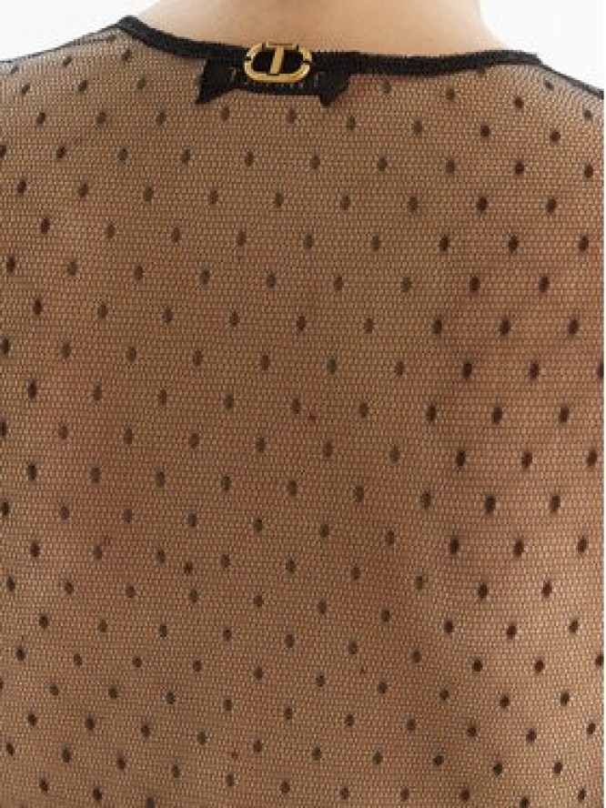 TWINSET Sukienka wieczorowa 252TT2021 Czarny Regular Fit