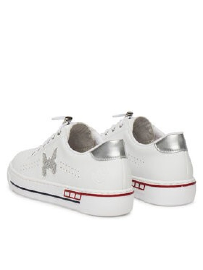 Rieker Sneakersy L8857-80 Biały