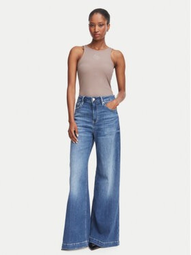 Guess Jeansy W6YAJG D1355 Niebieski Wide Leg