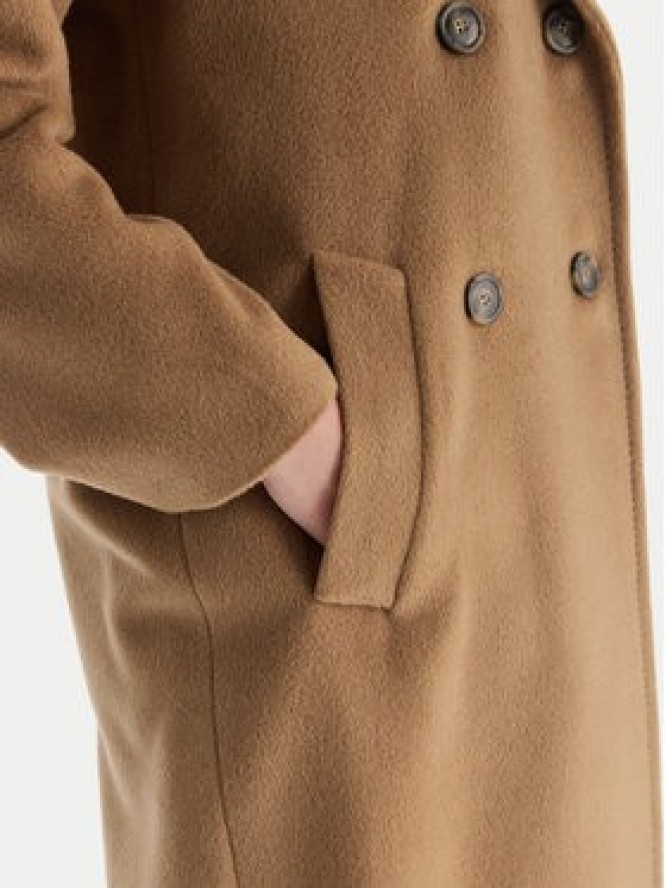 Weekend Max Mara Płaszcz wełniany Zufolo 2525016092 Brązowy Regular Fit