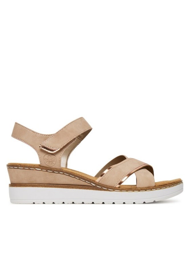 Rieker Sandały V38G9-31 Różowy