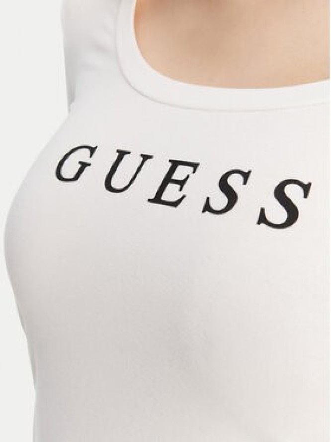 Guess Bluzka O5RI00 KBBU1 Biały Regular Fit