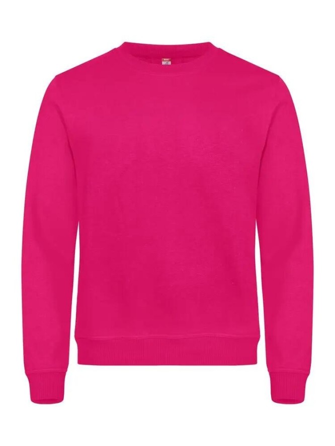 clique Basic Roundneck bluza unisex, materiał z wykończeniem przeciwmechowym –