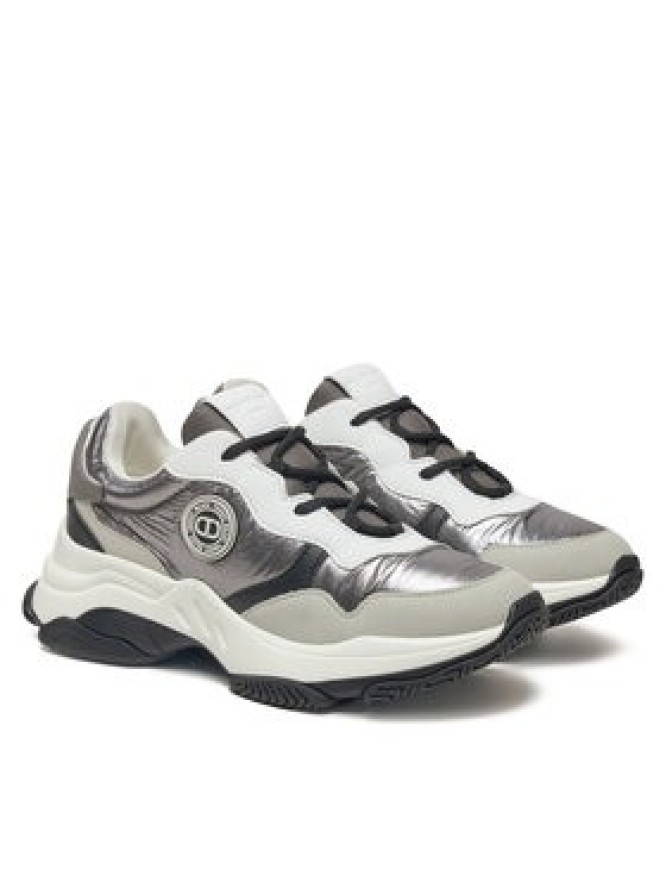 TWINSET Sneakersy 242TGT18C Srebrny