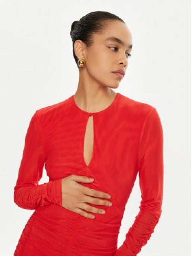 ROTATE Sukienka wieczorowa 114439 Czerwony Regular Fit