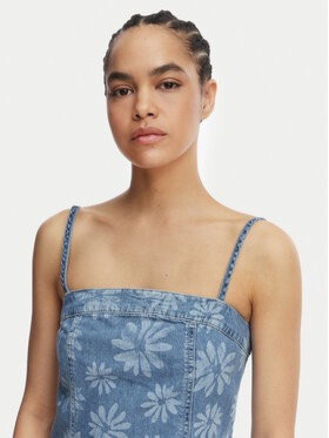 Roxy Sukienka jeansowa Dreamy Daze ERJDD03011 Niebieski Regular Fit