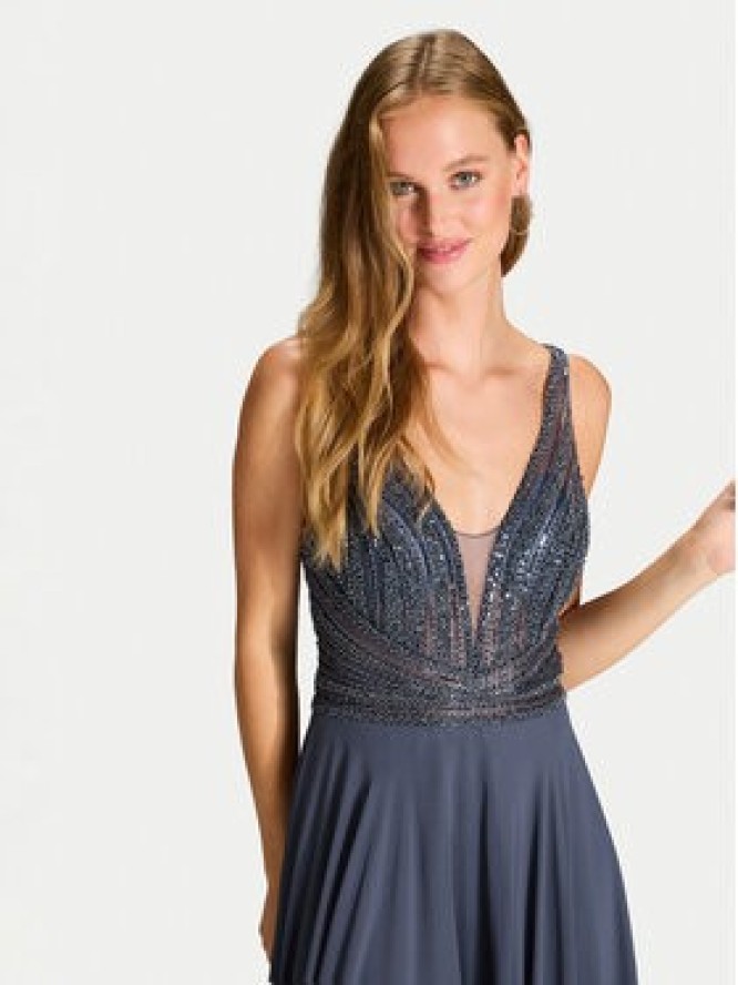 Hey Kyla Sukienka wieczorowa 5AG015HK Szary Regular Fit