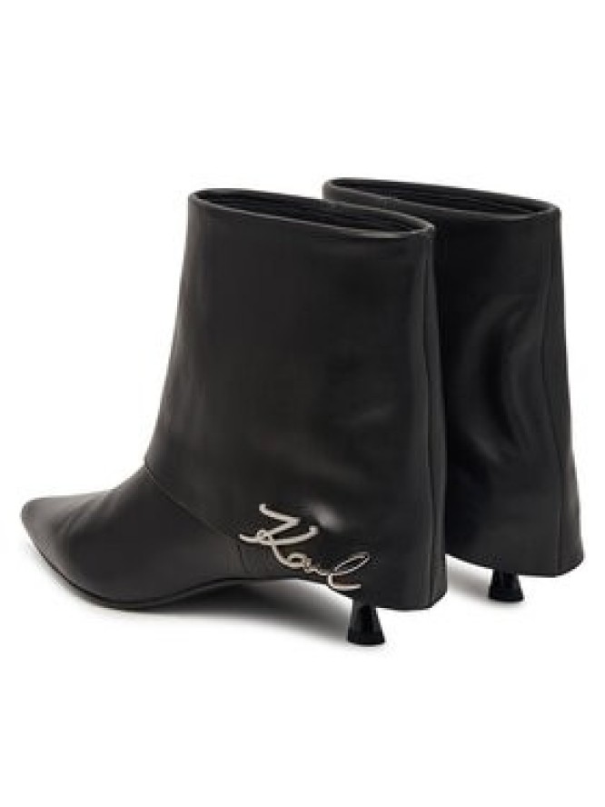 KARL LAGERFELD Botki KL30141 Czarny